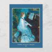 Pierre-Auguste Renoir, Vrouw aan de Piano Briefkaart (Voorkant)