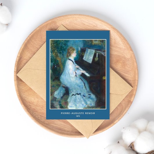 Pierre-Auguste Renoir, Vrouw aan de Piano Briefkaart