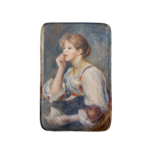 Pierre-Auguste Renoir - Vrouw met een brief Badmat (Voorkant Verticaal)