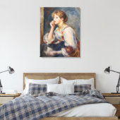 Pierre-Auguste Renoir - Vrouw met een brief Canvas Afdruk (Insitu (Slaapkamer))