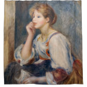 Pierre-Auguste Renoir - Vrouw met een brief Douchegordijn (Voorkant)