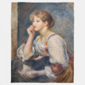 Pierre-Auguste Renoir - Vrouw met een brief Fleece Deken (Voorkant)