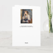 Pierre-Auguste Renoir - Vrouw met een brief Kaart (Achterkant)