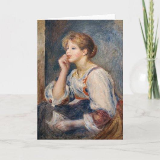 Pierre-Auguste Renoir - Vrouw met een brief Kaart (Voorkant)