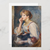 Pierre-Auguste Renoir - Vrouw met een brief Kaart (Voorkant / Achterkant)