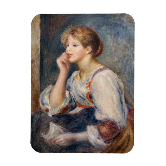 Pierre-Auguste Renoir - Vrouw met een brief Magneet (Verticaal)