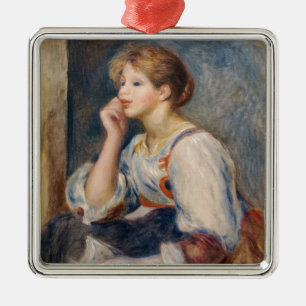 Pierre-Auguste Renoir - Vrouw met een brief Metalen Ornament