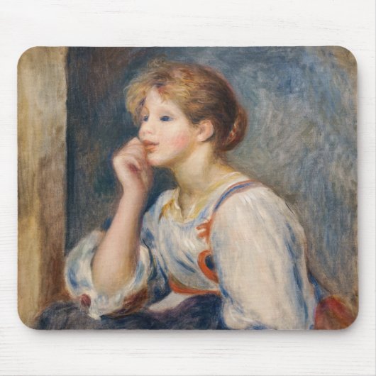 Pierre-Auguste Renoir - Vrouw met een brief Muismat (Voorkant)