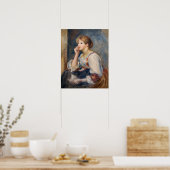 Pierre-Auguste Renoir - Vrouw met een Brief Poster (Keuken)
