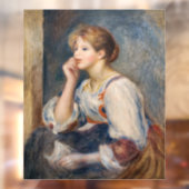 Pierre-Auguste Renoir - Vrouw met een brief Raamsticker (Vel 2)