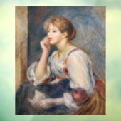 Pierre-Auguste Renoir - Vrouw met een brief Raamsticker (Vel 3)