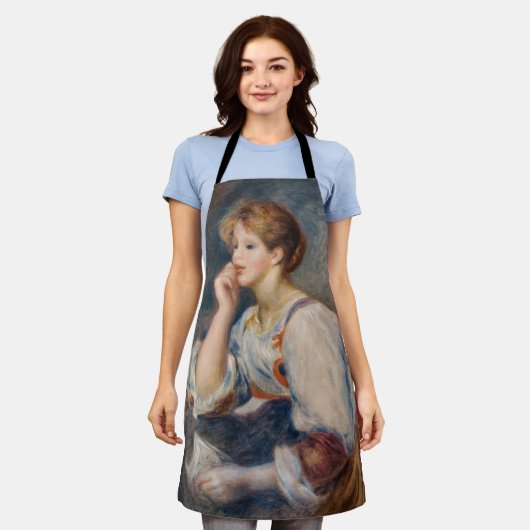 Pierre-Auguste Renoir - Vrouw met een brief Schort (Gedragen)