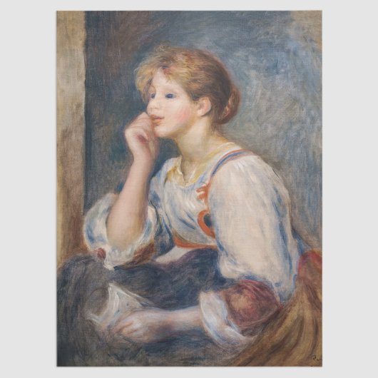 Pierre-Auguste Renoir - Vrouw met een brief Tissuepapier