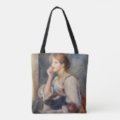 Pierre-Auguste Renoir - Vrouw met een brief Tote Bag (Achterkant)