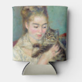 Pierre-Auguste Renoir - Vrouw met een kat Blikjeskoeler (Voorkant)