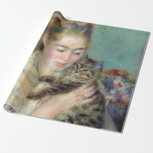 Pierre-Auguste Renoir - Vrouw met een kat Cadeaupapier