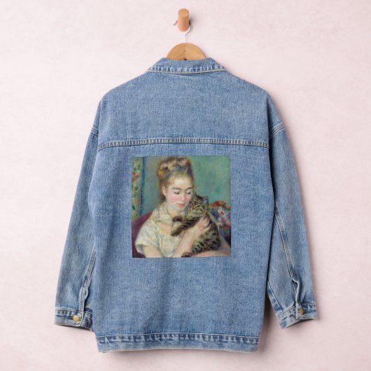 Pierre-Auguste Renoir - Vrouw met een kat Denim Jacket (Hangar)