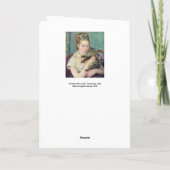 Pierre-Auguste Renoir - Vrouw met een kat Kaart (Achterkant)