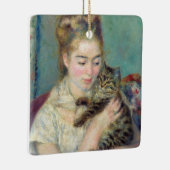 Pierre-Auguste Renoir - Vrouw met een kat Keramisch Ornament (Rechts)