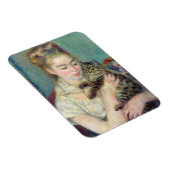 Pierre-Auguste Renoir - Vrouw met een kat Magneet (Rechterzijde)
