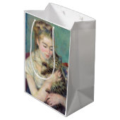 Pierre-Auguste Renoir - Vrouw met een kat Medium Cadeauzakje (Achterkant Gekanteld)