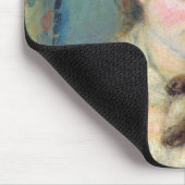 Pierre-Auguste Renoir - Vrouw met een kat Muismat (Hoek)