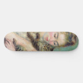 Pierre-Auguste Renoir - Vrouw met een kat Persoonlijk Skateboard (Horizontaal)