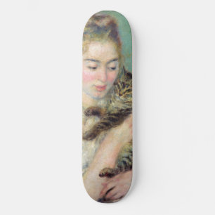Pierre-Auguste Renoir - Vrouw met een kat Persoonlijk Skateboard