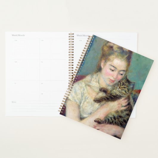 Pierre-Auguste Renoir - Vrouw met een kat Planner (Display)