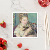 Pierre-Auguste Renoir - Vrouw met een kat Servet (Insitu)
