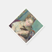 Pierre-Auguste Renoir - Vrouw met een kat Servet (Hoek)