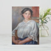 Pierre-Auguste Renoir - Young Woman Seed Bedankkaart (Staand voorkant)