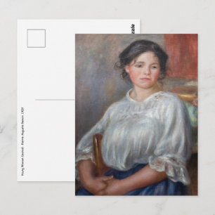 Pierre-Auguste Renoir - Young Woman Seed Briefkaart