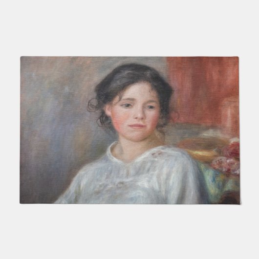 Pierre-Auguste Renoir - Young Woman Seed Deurmat (Voorkant)