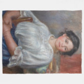 Pierre-Auguste Renoir - Young Woman Seed Fleece Deken (Voorkant (Horizontaal))