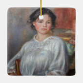 Pierre-Auguste Renoir - Young Woman Seed Keramisch Ornament (Achterkant)