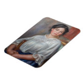 Pierre-Auguste Renoir - Young Woman Seed Magneet (Linkerzijde)