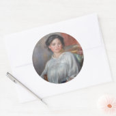 Pierre-Auguste Renoir - Young Woman Seed Ronde Sticker (Envelop)