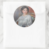 Pierre-Auguste Renoir - Young Woman Seed Ronde Sticker (Tas)