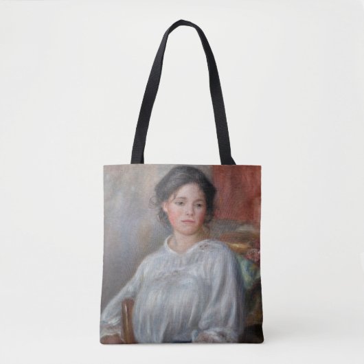 Pierre-Auguste Renoir - Young Woman Seed Tote Bag (Voorkant)