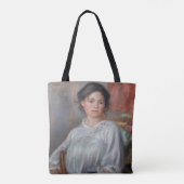Pierre-Auguste Renoir - Young Woman Seed Tote Bag (Achterkant)