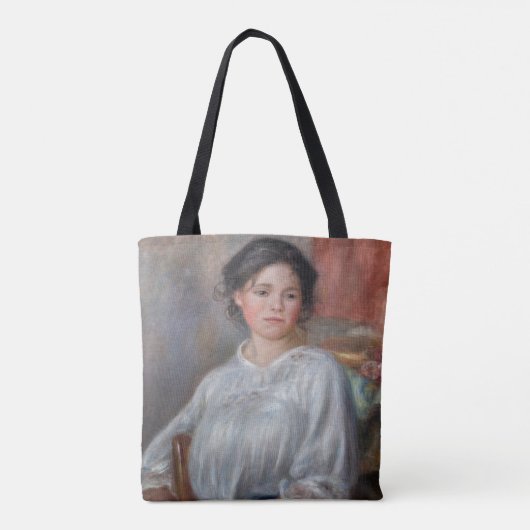 Pierre-Auguste Renoir - Young Woman Seed Tote Bag (Achterkant)