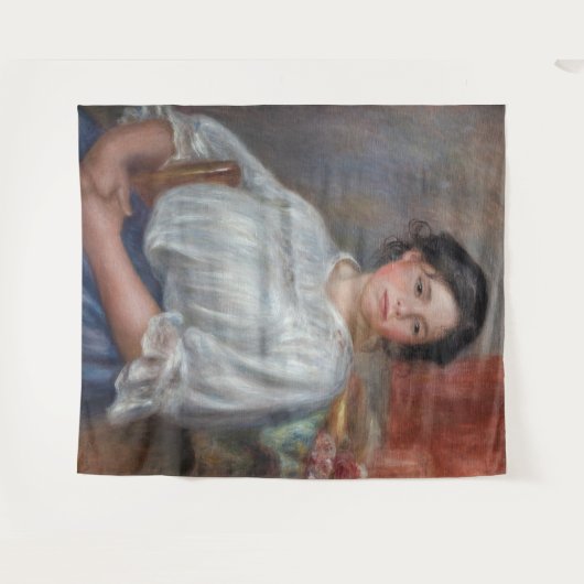 Pierre-Auguste Renoir - Young Woman Seed Wandkleed (Voorkant (horizontaal))