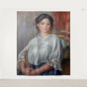 Pierre-Auguste Renoir - Young Woman Seed Wandkleed (Voorkant)