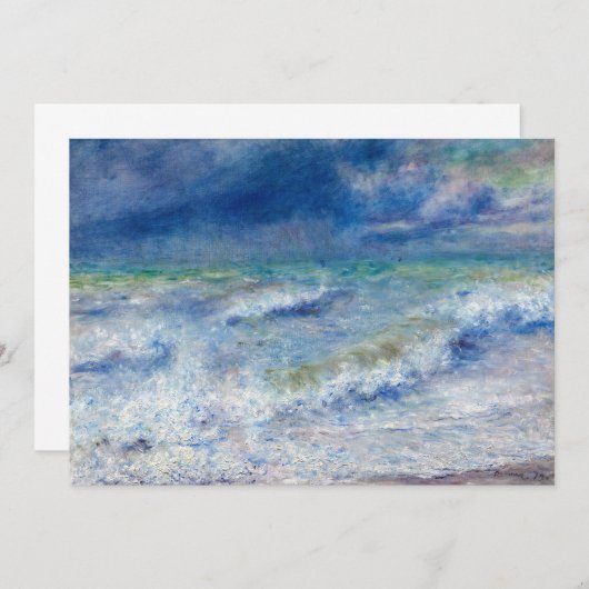 Pierre-Auguste Renoir - Zeegezicht Bedankkaart (Voorkant / Achterkant)