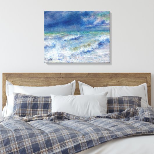 Pierre-Auguste Renoir - Zeegezicht Canvas Afdruk (Insitu (Slaapkamer))