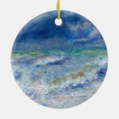 Pierre-Auguste Renoir - Zeegezicht Keramisch Ornament (Achterkant)