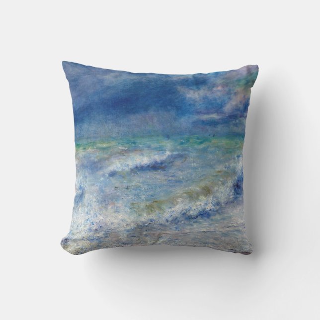 Pierre-Auguste Renoir - Zeegezicht Kussen (Voorkant)