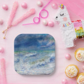 Pierre-Auguste Renoir - Zeegezicht Papieren Bordje (Feest)