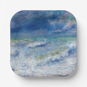 Pierre-Auguste Renoir - Zeegezicht Papieren Bordje